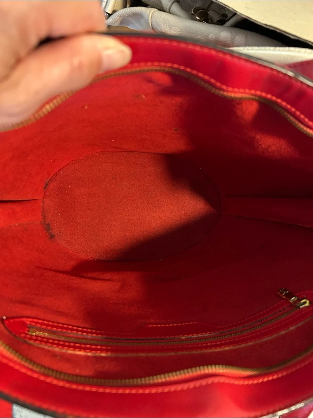 Louis Vuitton St. Jacques GM Red Epi Leather Tote